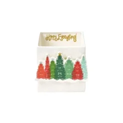Table Decor^Happy Everything White Mini Dot Medium Nesting Cube By !