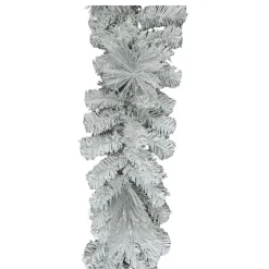 Table Decor^Liberty Floral White Pine Garland, 6'