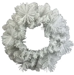 Door Decor^Liberty Floral White Pine Wreath, 25"