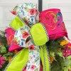 Ribbon^D. Stevens White Poppy Laurel Ribbon, 2.5" X 10Yd