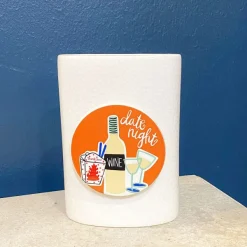 Kitchen & Dining^Happy Everything White Small Dot Mini Oval Vase By !