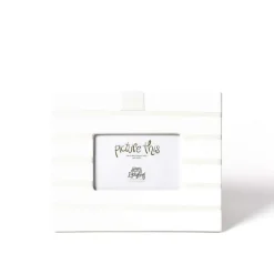 Table Decor^Happy Everything White Stripe Mini Frame By !
