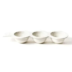 Kitchen & Dining^Happy Everything White Stripe Mini Trio Bowl By !