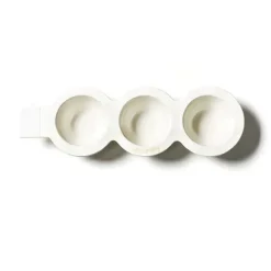 Kitchen & Dining^Happy Everything White Stripe Mini Trio Bowl By !