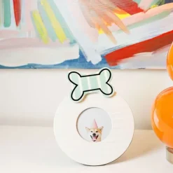 Home Accents^Happy Everything White Stripe Round Frame By !