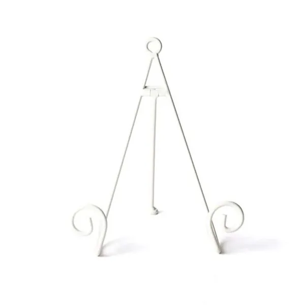 Home Accents^Happy Everything White Swirl Big Plate Stand By !