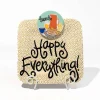 Table Decor^Happy Everything White Swirl Mini Plate Stand By !
