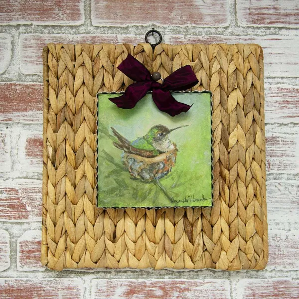 Wall Decor^The Round Top Collection Wicker Wall Display Board