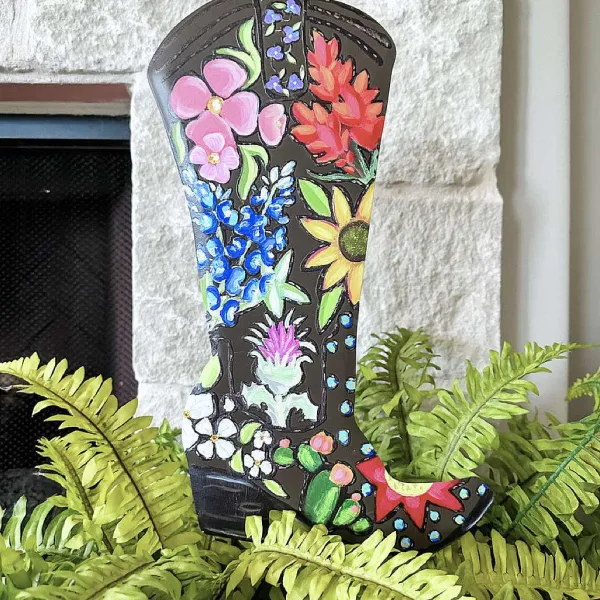 Pot Stakes^The Round Top Collection Wildflower Boot