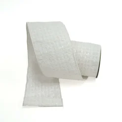 St. Patrick's Day^Farrisilk Winter White Tweed Ribbon, 4" X 10Yd