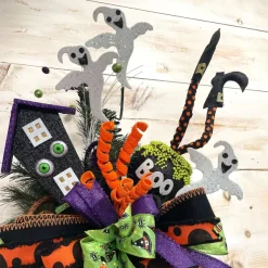 Floral^Liberty Floral Witch Legs In Boo Cauldron Pick
