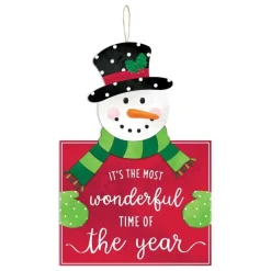 Signs^Craig Bachman Wonderful Time Snowman Sign
