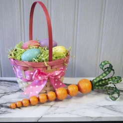 Pot Stakes^The Round Top Collection Wood Bead Carrot