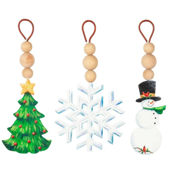 Winter^The Round Top Collection Wood Bead Holiday Ornament