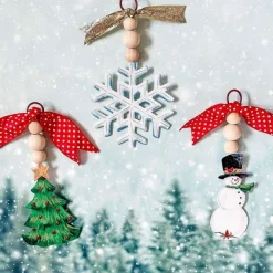 Winter^The Round Top Collection Wood Bead Holiday Ornament