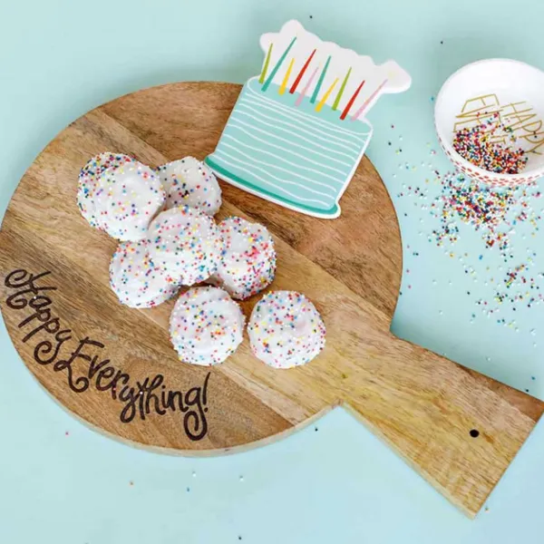Spring^Happy Everything Wooden Mini Serving Board By !