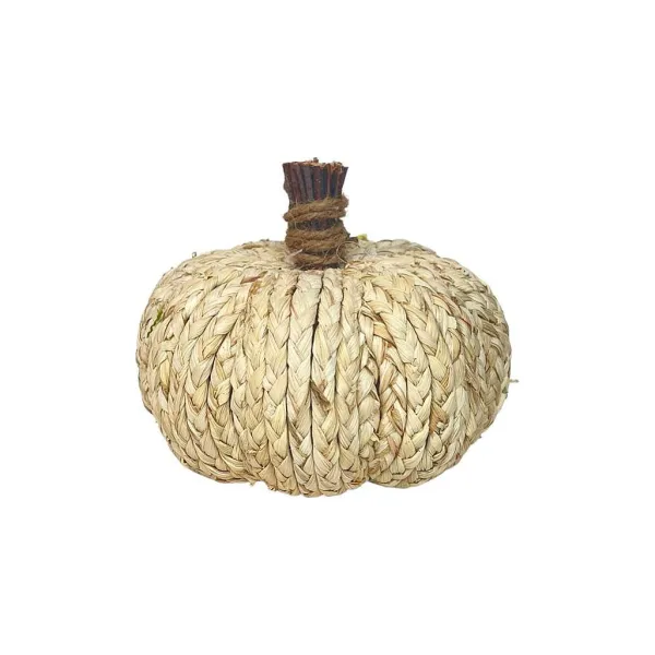 Home Accents^Liberty Floral Woven Corn Husk Pumpkin, Small