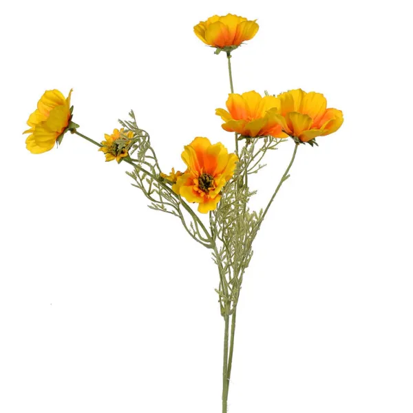 Floral Decor^CRI Yellow Cosmos Spray
