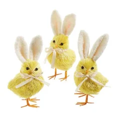 Home Accents^RAZ Yellow Easter Chick With Bunny Ears