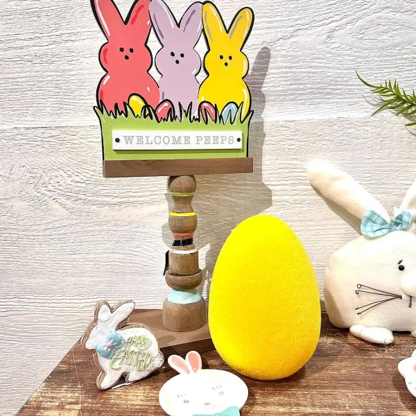 Figurines^180 Degrees Yellow Flocked Eggs