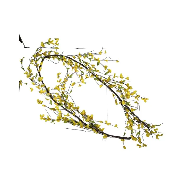 Wall Decor^CRI Yellow Forsythia Garland 6'