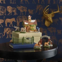 Table Decor^Department 56 Zoological Gardens Lions Set, Dept. 56 Village